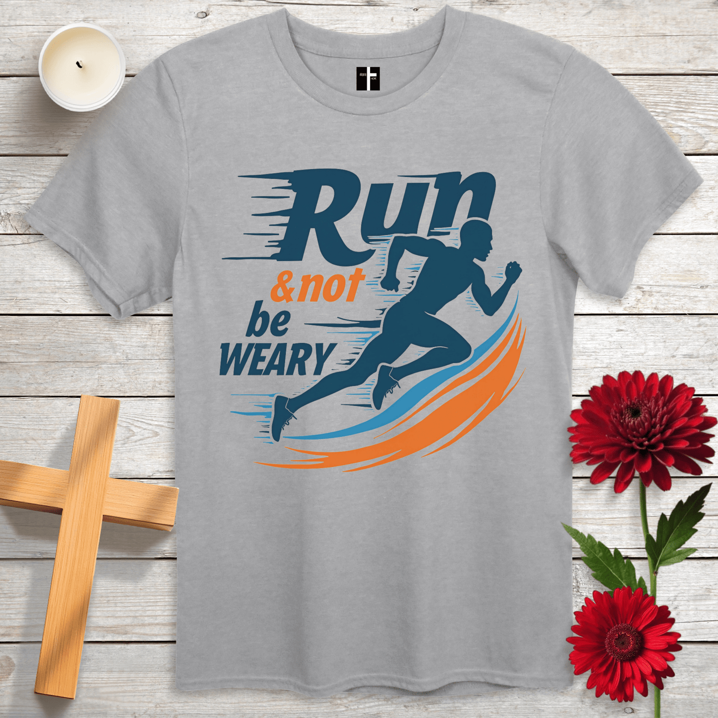 T-Shirt Sport Grey / S Not Be Weary Unisex Christian T-Shirt