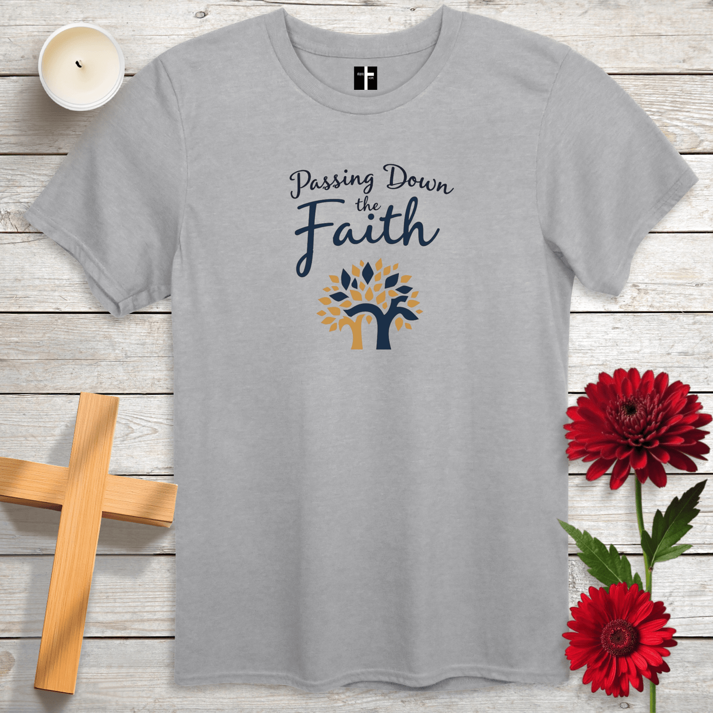 T-Shirt Sport Grey / S Passing Down the Faith Unisex Christian T-Shirt