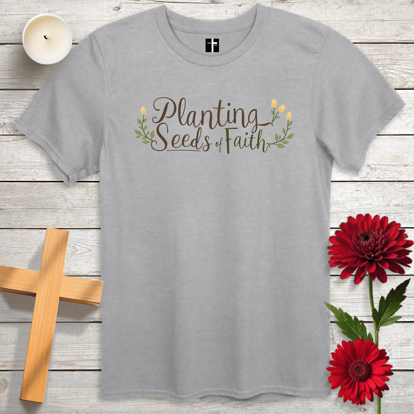 T-Shirt Sport Grey / S Planting Seeds of Faith Unisex Christian T-Shirt