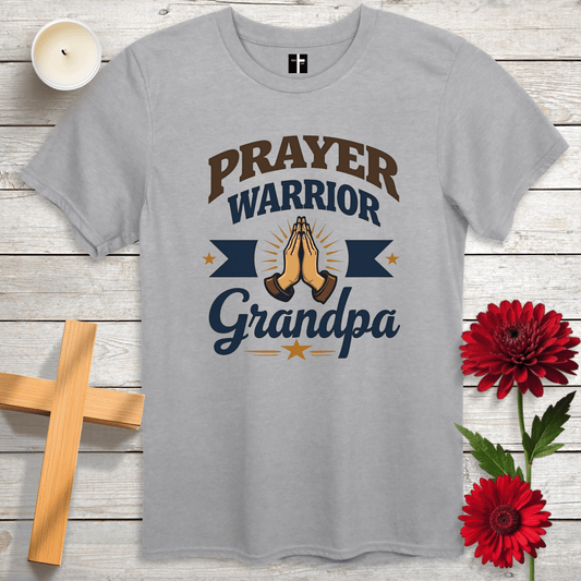 T-Shirt Sport Grey / S Prayer Warrior Grandpa Unisex Christian T-Shirt