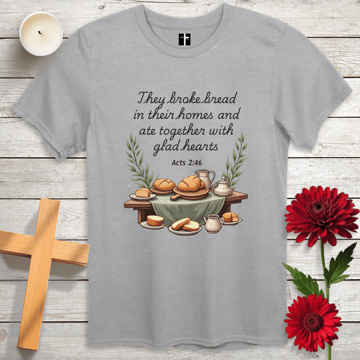 T-Shirt Sport Grey / S They Broke Bread Unisex Christian T-Shirt