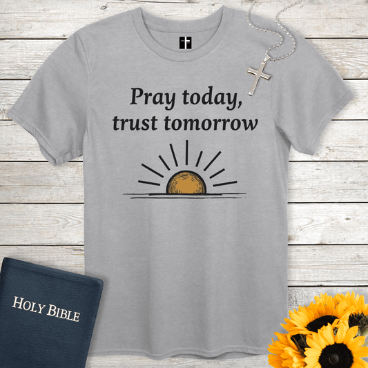 T-Shirt Sport Grey / S Trust Tomorrow Unisex Christian T-Shirt