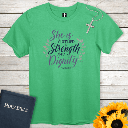 T-Shirt Strength & Dignity Unisex Christian T-Shirt