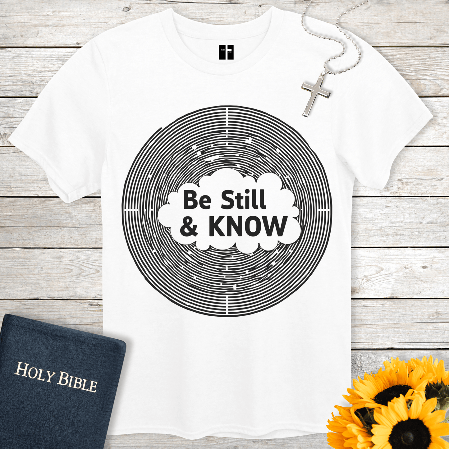 T-Shirt White / S Be Still & Know Unisex Christian T-Shirt