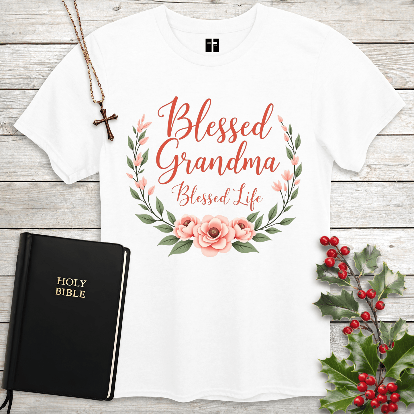 T-Shirt White / S Blessed Grandma Unisex Christian T-Shirt