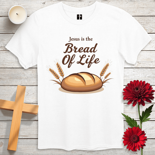 T-Shirt White / S Bread Of Life Unisex Christian T-Shirt