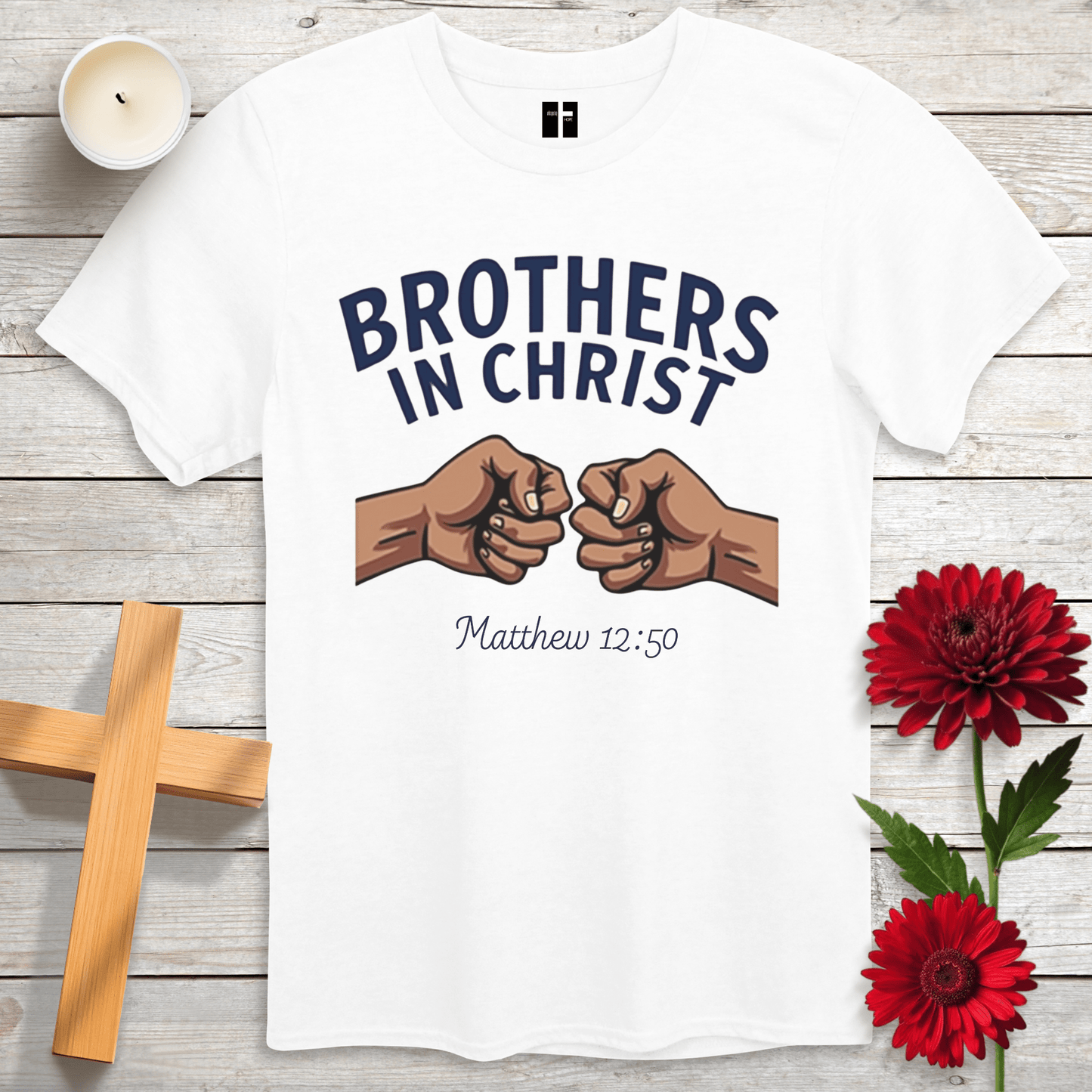 T-Shirt White / S Brothers In Christ Unisex Christian T-Shirt