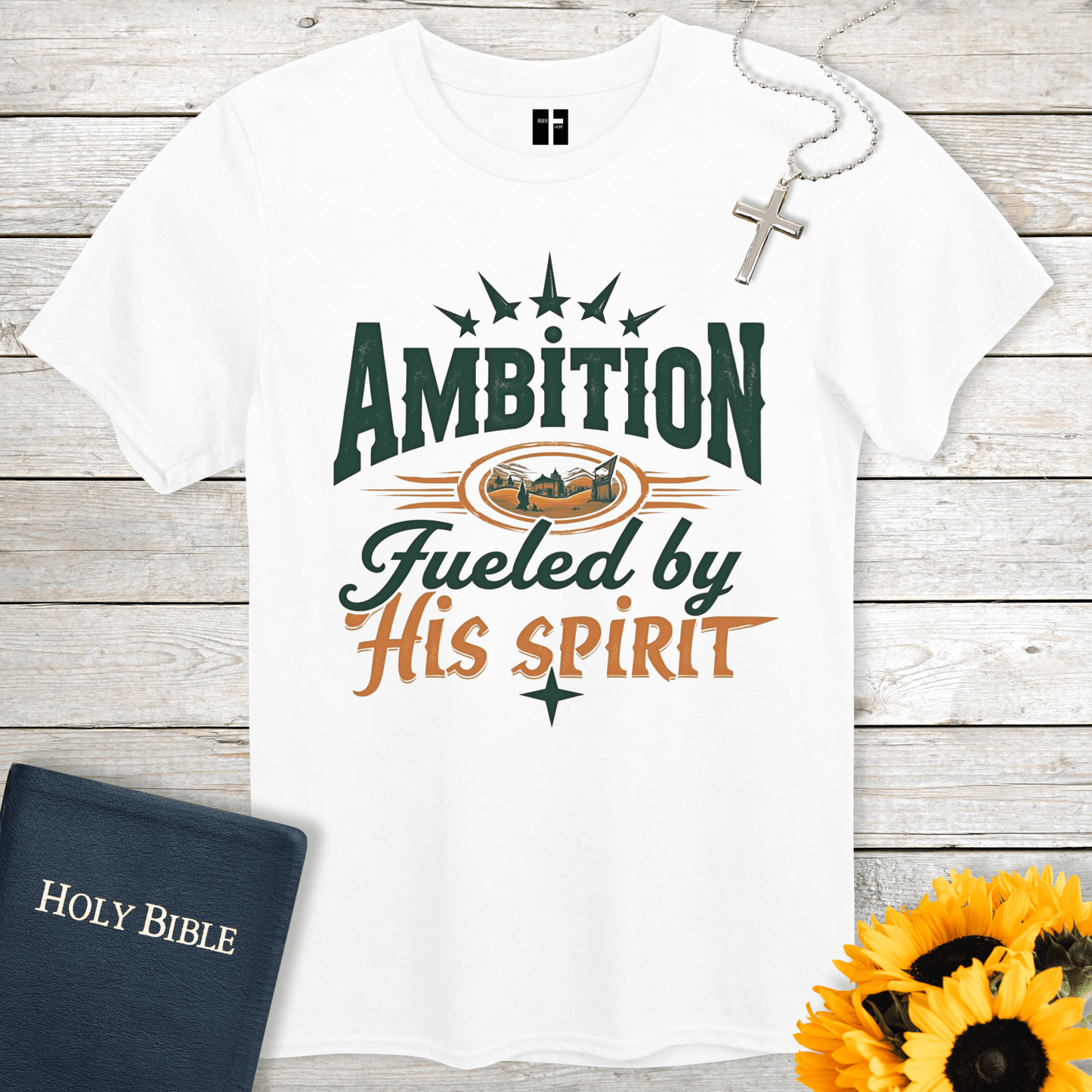 T-Shirt White / S By His Spirit Unisex Christian T-Shirt