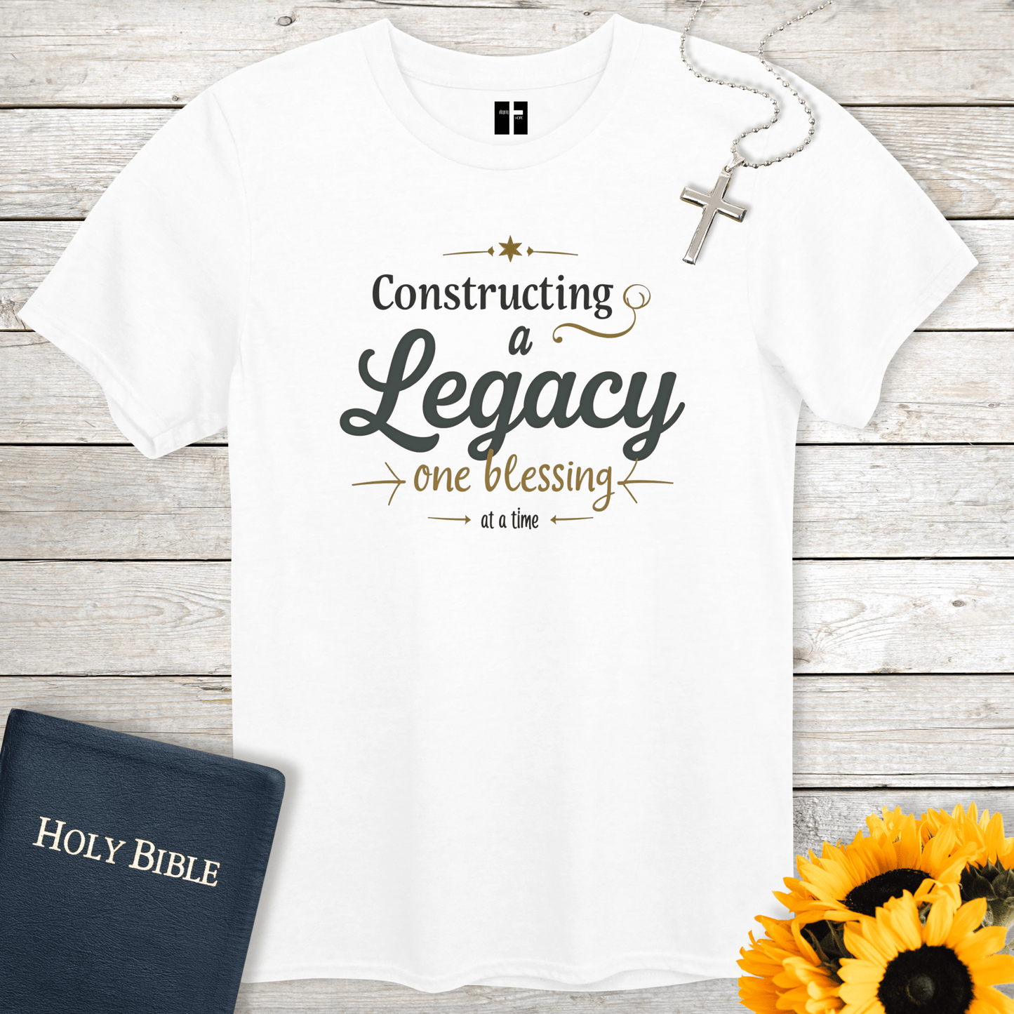 T-Shirt White / S Constructing A Legacy Christian T-Shirt