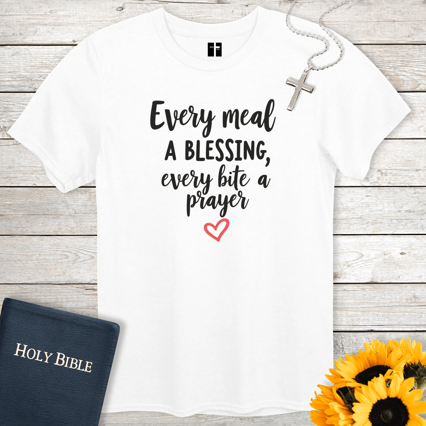 T-Shirt White / S Every Meal Unisex Christian T-Shirt