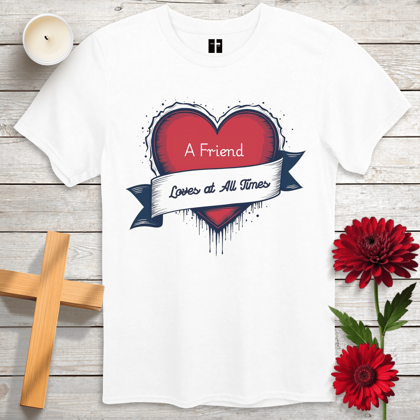 T-Shirt White / S Love At All Times Unisex Christian T-Shirt