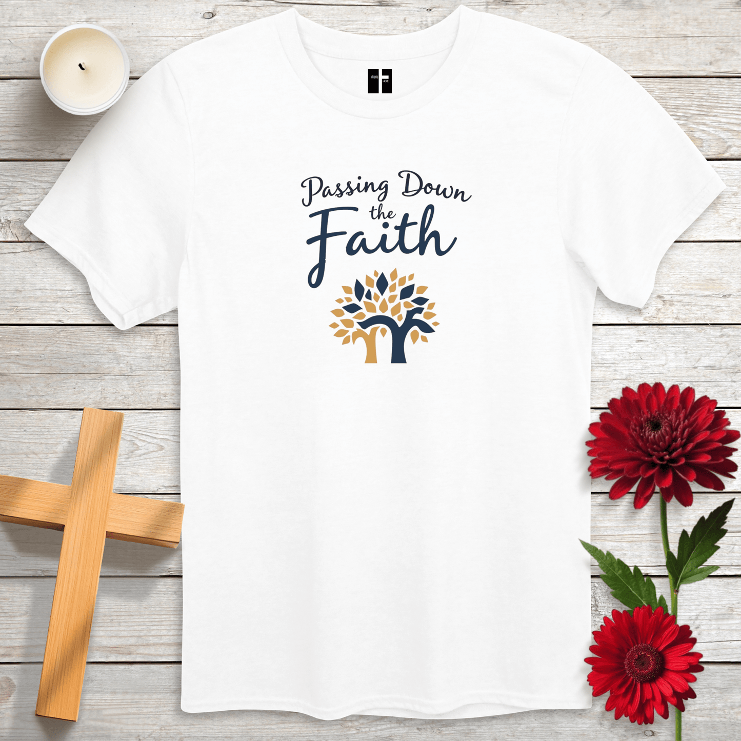 T-Shirt White / S Passing Down the Faith Unisex Christian T-Shirt