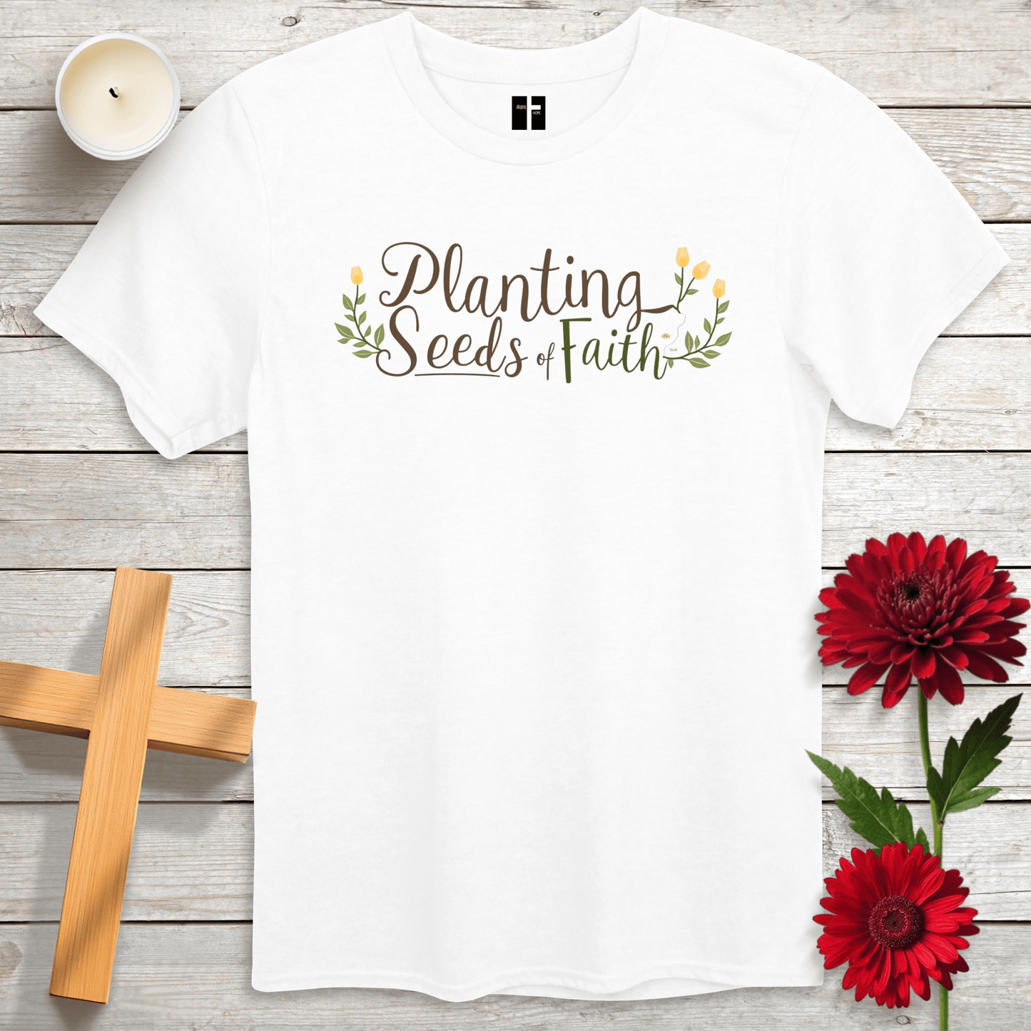 T-Shirt White / S Planting Seeds of Faith Unisex Christian T-Shirt