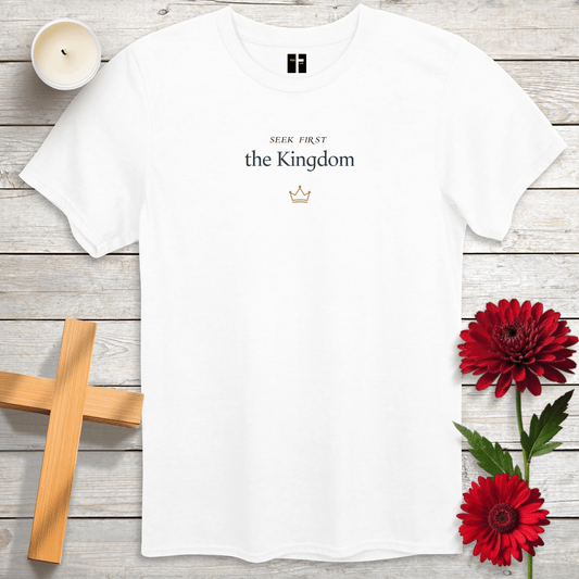 T-Shirt White / S Seek First The Kingdom Unisex Christian T-Shirt