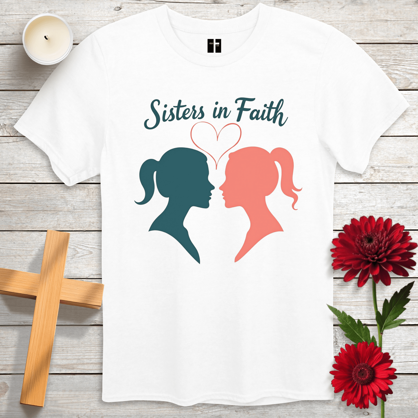 T-Shirt White / S Sisters in Faith Unisex Christian T-Shirt