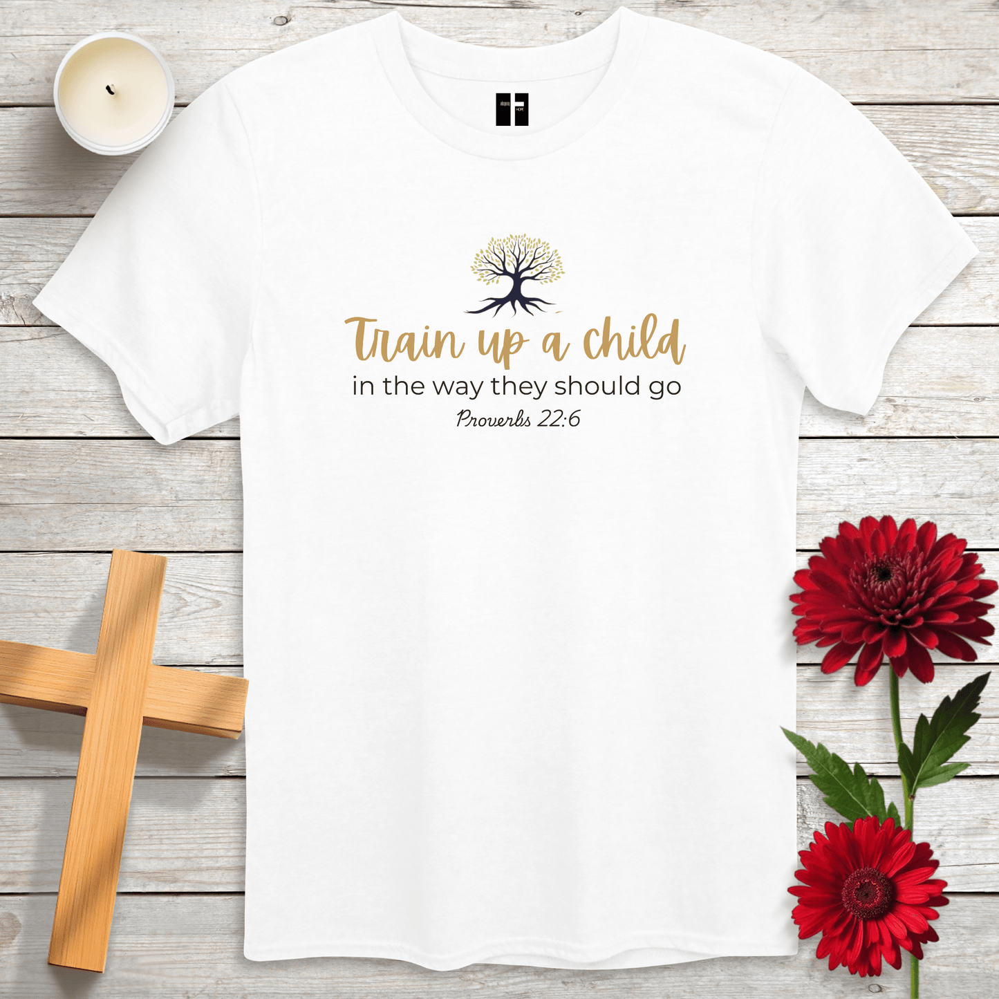 T-Shirt White / S Train Up A Child Unisex Christian T-Shirt